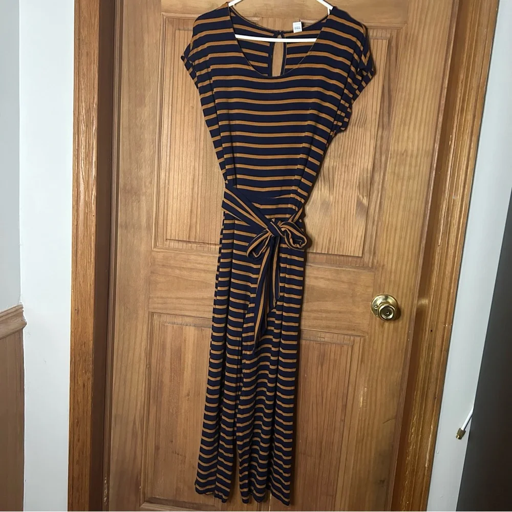 Old Navy Orange and Blue Jumpsuit Crew Neck Casual - Picture 2 of 8